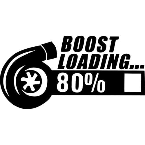 Sticker auto Boost loading boost diverse turbo