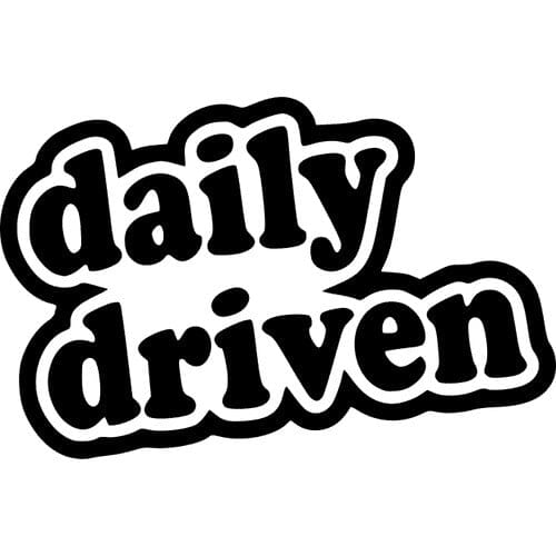 Sticker Auto Daily Driven diverse funny