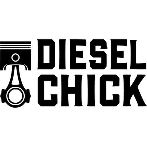 Sticker Auto Diesel Chick diverse