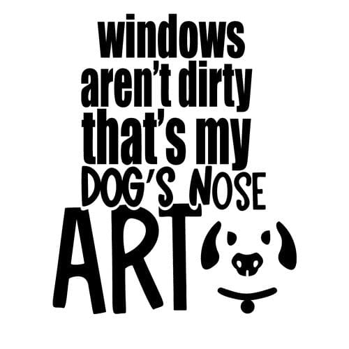 Sticker Auto Dog's Nose Art diverse dog