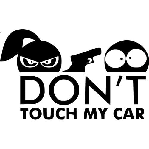 Sticker auto Don't touch my car! diverse