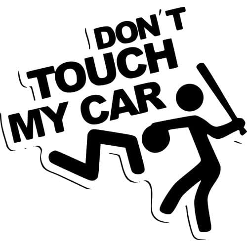 Sticker auto Don't touch my car! diverse