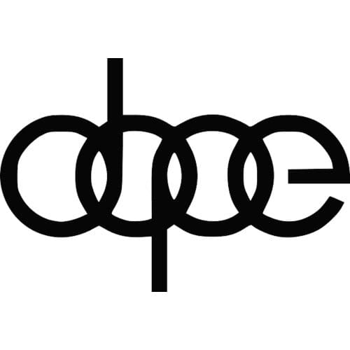 Sticker auto DOPE - Audi audi diverse