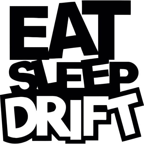 Sticker auto Eat Sleep Drift diverse drift