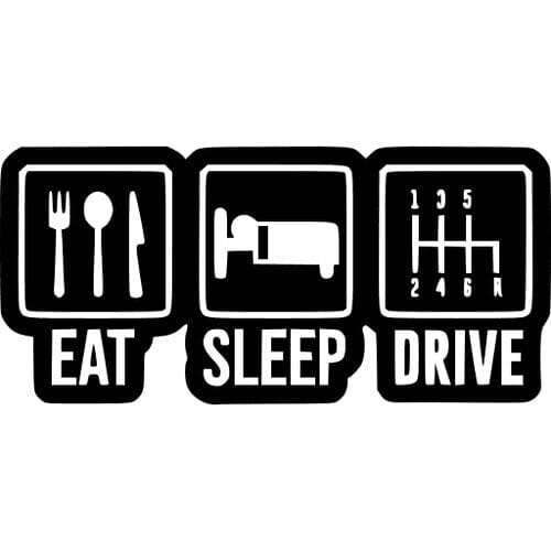 Sticker Auto Eat Sleep Drive diverse