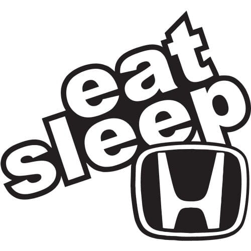 Sticker Auto Eat Sleep Honda diverse honda