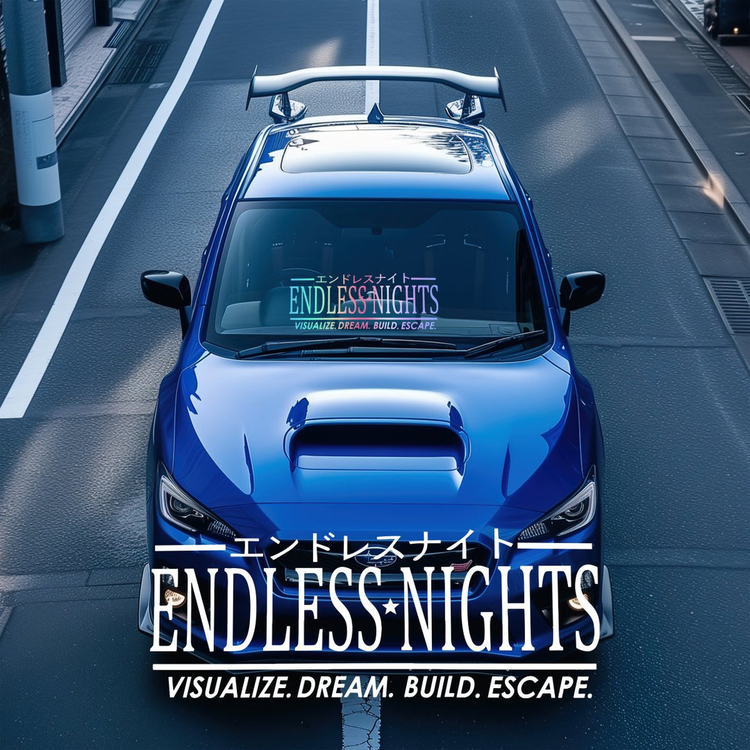 Sticker Auto Endless Nights diverse parbriz