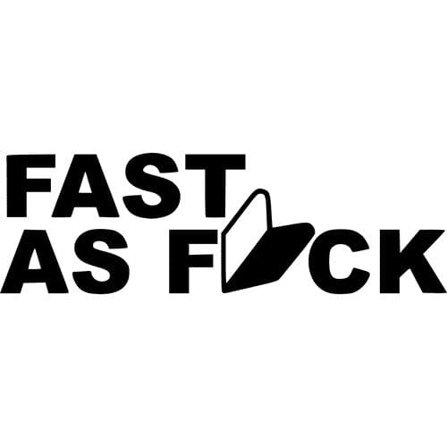 Sticker Auto Fast As Fuck diverse