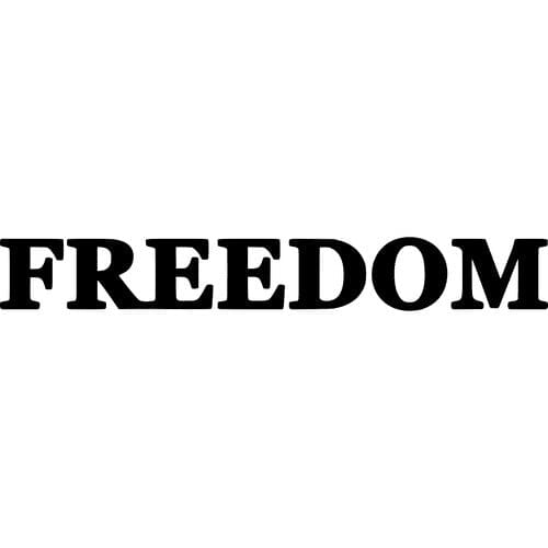 Sticker Auto Freedom diverse