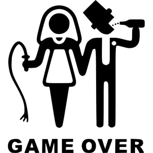 Sticker Auto Game Over - Bici diverse game-over