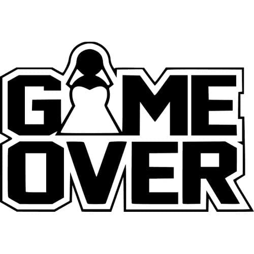 Sticker Auto Game Over - Bride diverse game-over