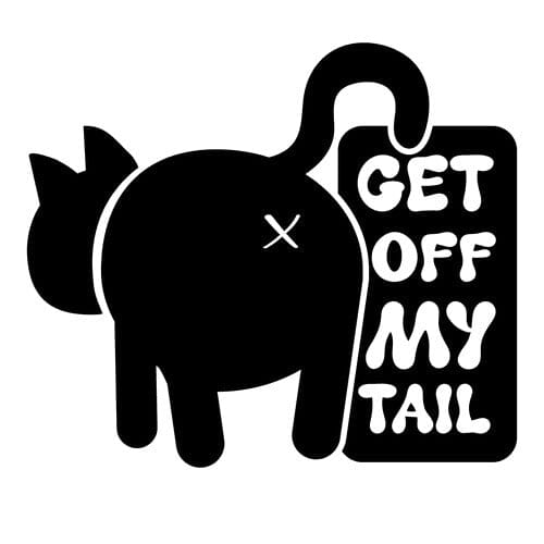 Sticker Auto Get Off My Tail back-off diverse