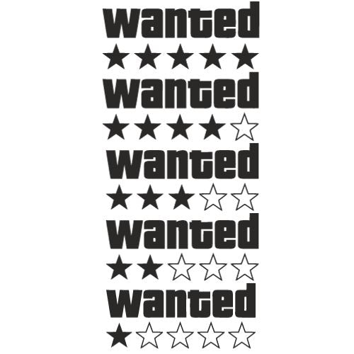 Sticker Auto GTA Wanted diverse nou-adaugat