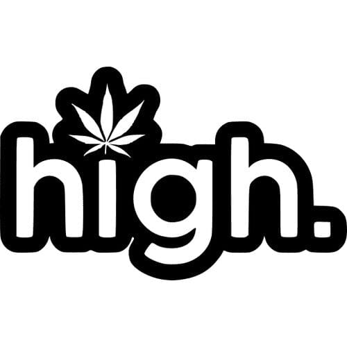 Sticker Auto High diverse weed