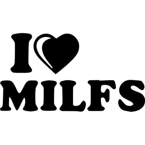 Sticker Auto I Love Milfs 2 18+ diverse sexy