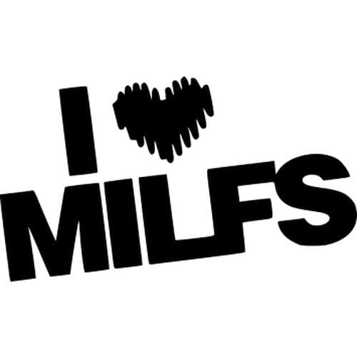 Sticker Auto I Love Milfs 18+ diverse sexy