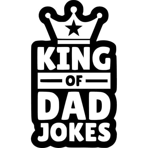 Sticker Auto King Of Dad Jokes diverse funny