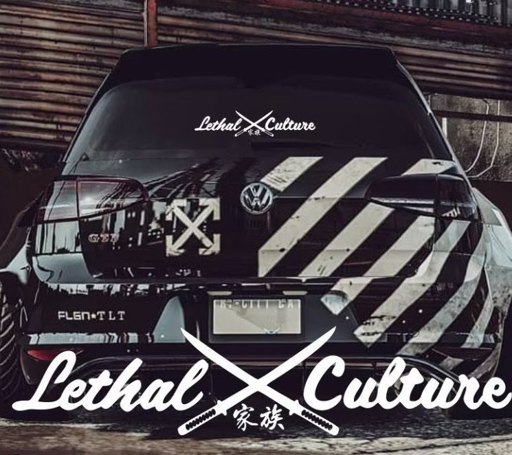 Sticker Auto Lethal Culture diverse parbriz