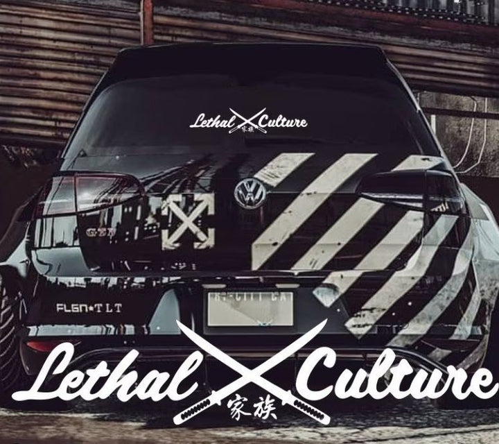 Sticker Auto Lethal Culture diverse parbriz