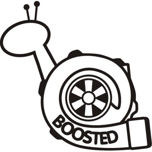 Sticker Auto Melc BOOSTED diverse turbo