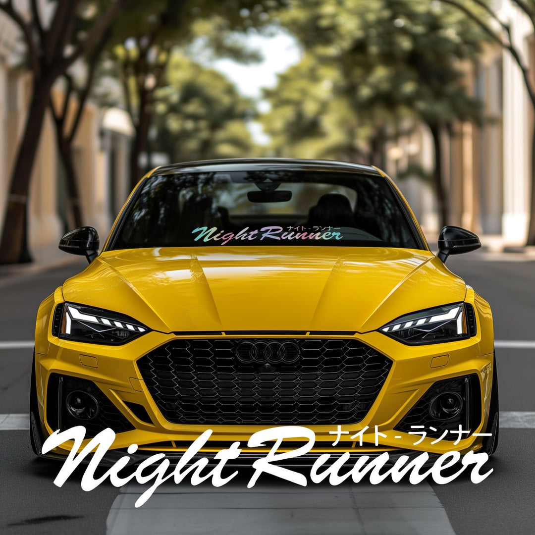 Sticker Auto Night Runner diverse parbriz