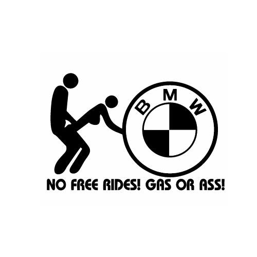 Sticker Auto No Free Rides BMW - 2 18+ bmw diverse