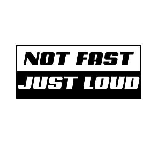 Sticker Auto NOT FAST JUST LOUD diverse