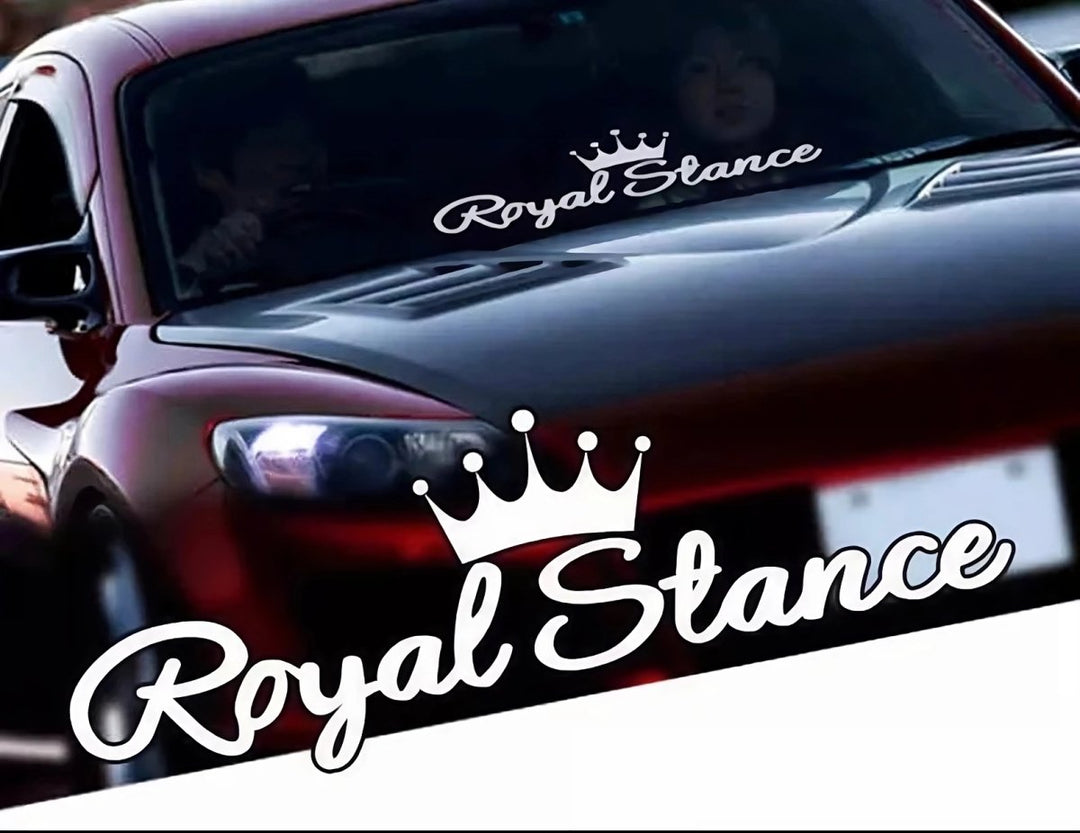 Sticker Auto Royal Stance diverse parbriz