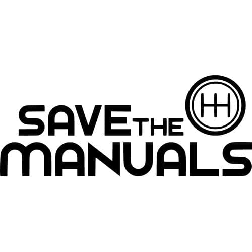 Sticker auto Save the Manuals diverse