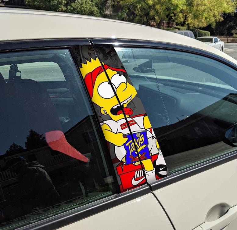 stickere auto Sticker Auto Stâlpi - Simpson Supreme