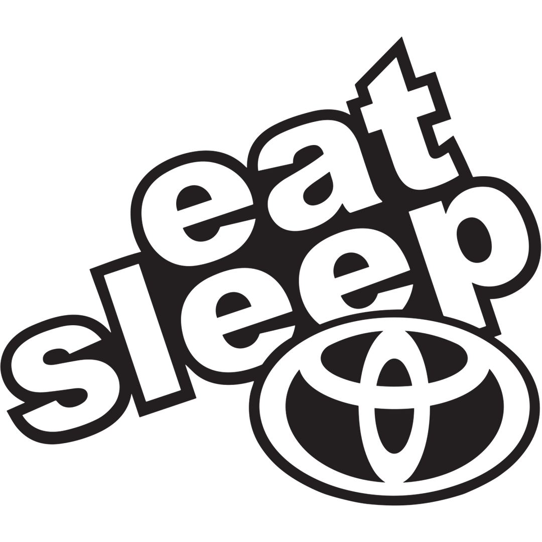 Sticker Auto Toyota - Eat Sleep Toyota diverse toyota