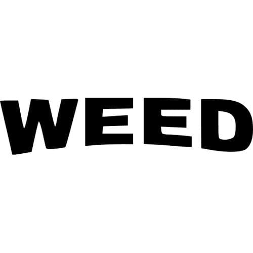 Sticker auto WEED diverse weed