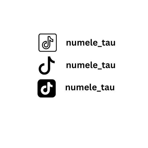Sticker TikTok Personalizat cu Numele Tau