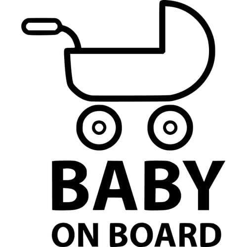 Sticker Auto Baby On Board Carucior