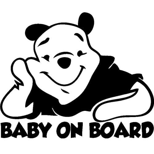 Sticker Auto Baby On Board - Winnie the Pooh