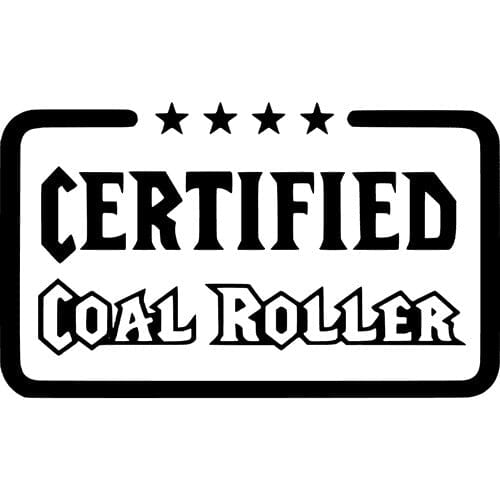 Sticker Auto Certified Coal Roller