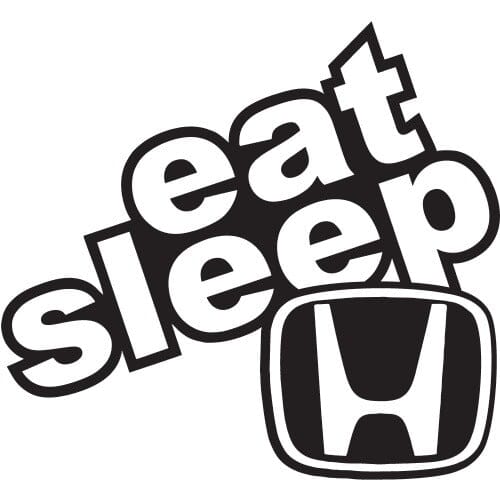 Sticker Auto Eat Sleep Honda