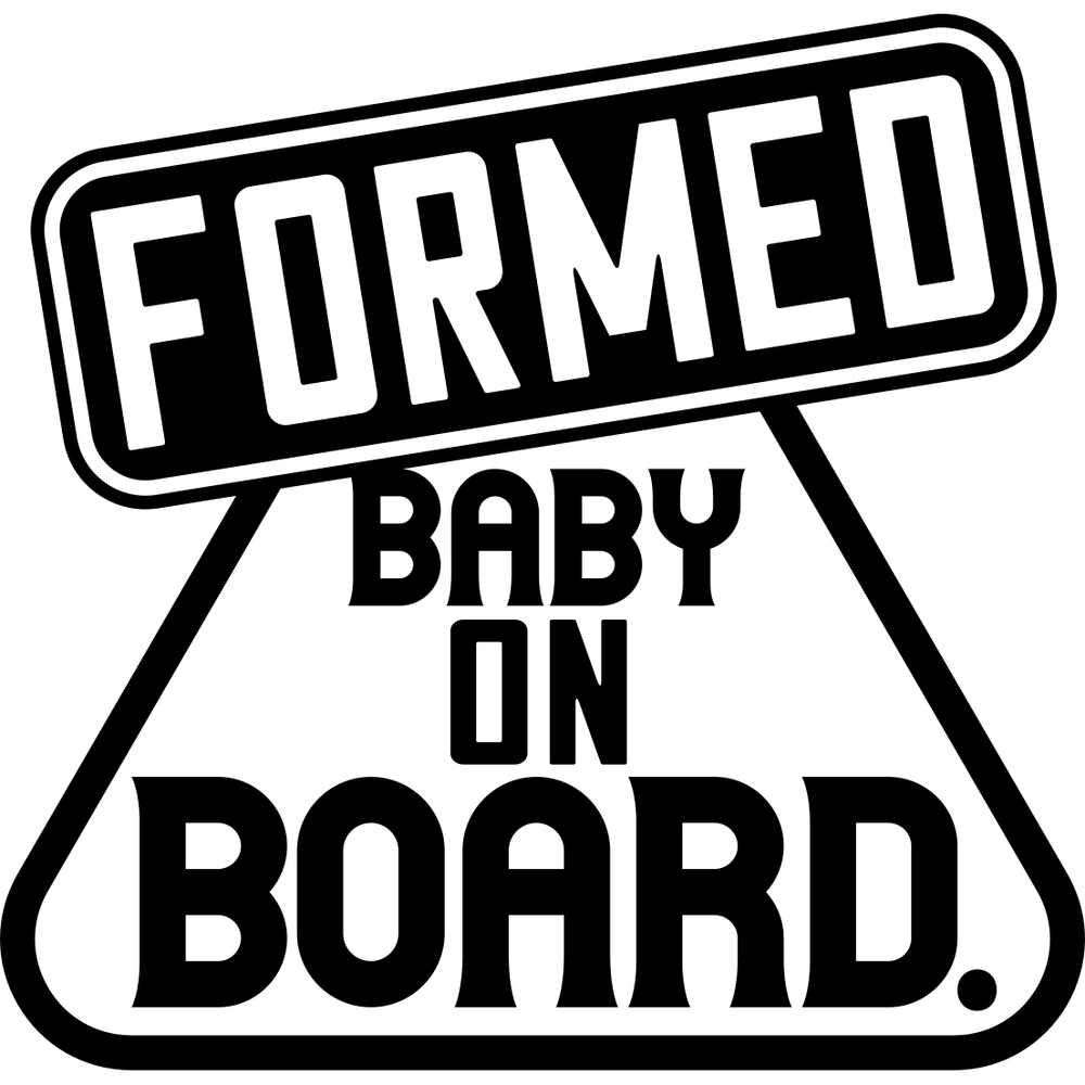 Sticker Auto Formed Baby On Board