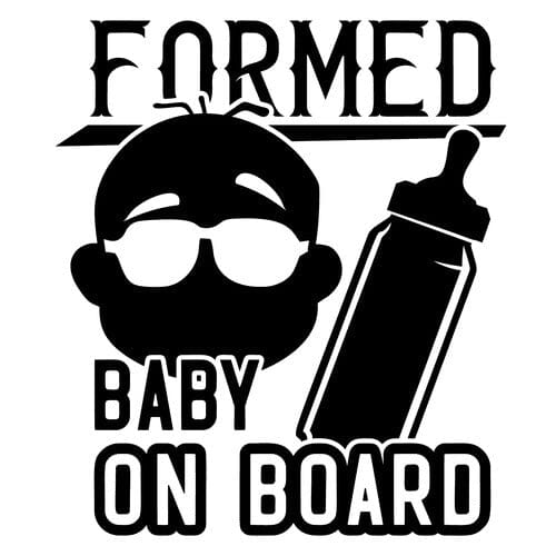 Sticker Auto Formed Baby On Board