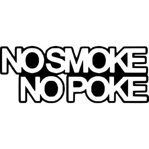 Sticker Auto No Smoke No Poke